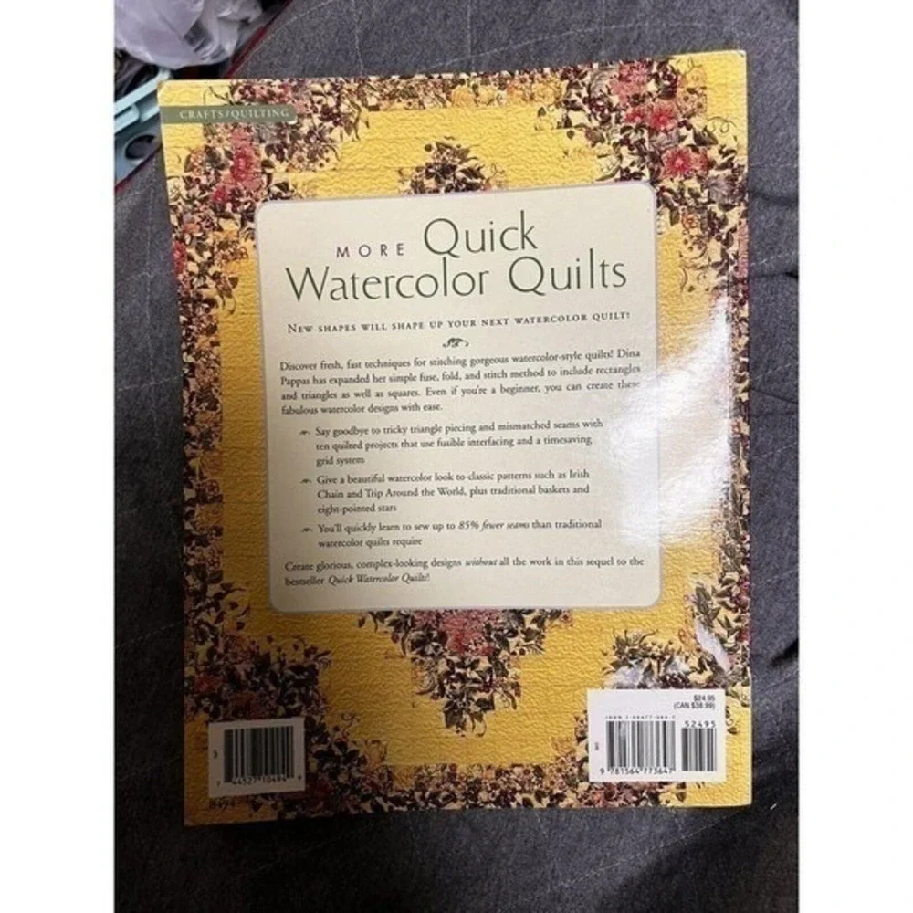 More Quick Watercolor Quilts‎ Paperback Book Quilting Patterns